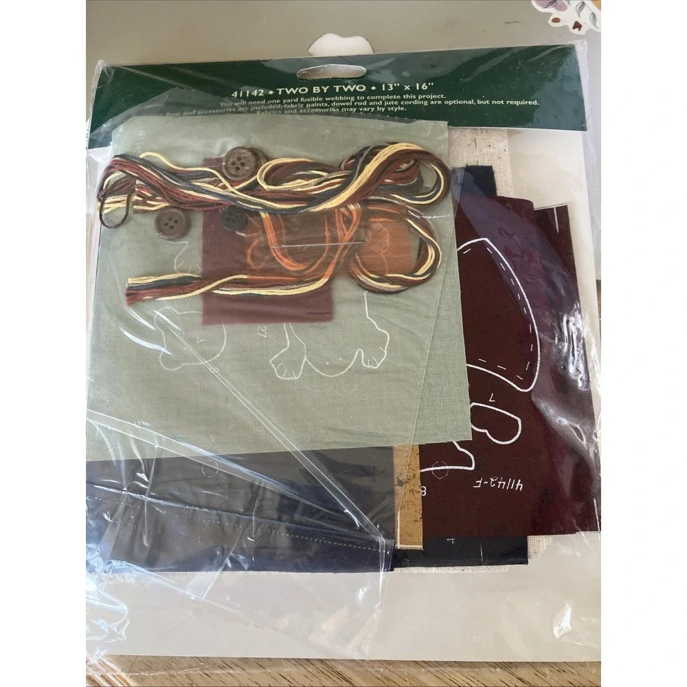 BUCILLA Patchworks‎ TWO BY TWO Applique Craft SEALED Kit #41142 Noah's ark